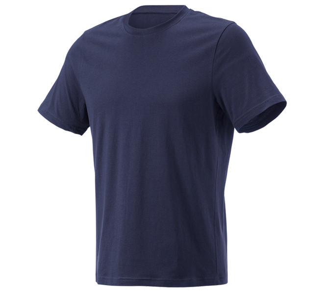 Vue principale, T-Shirts, e.s. T-shirt cotton light, bleu foncé