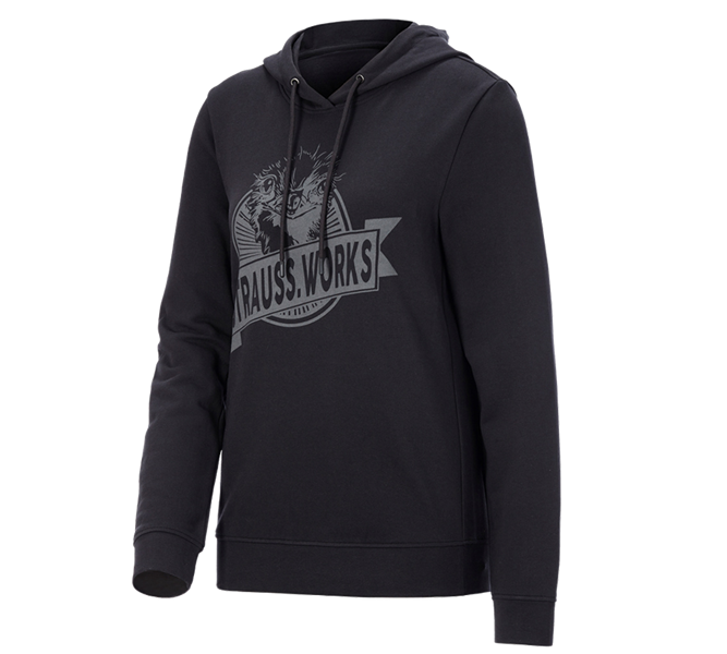 Hauptansicht, Bekleidung, Hoody-Sweatshirt e.s.iconic works, Damen, schwarz