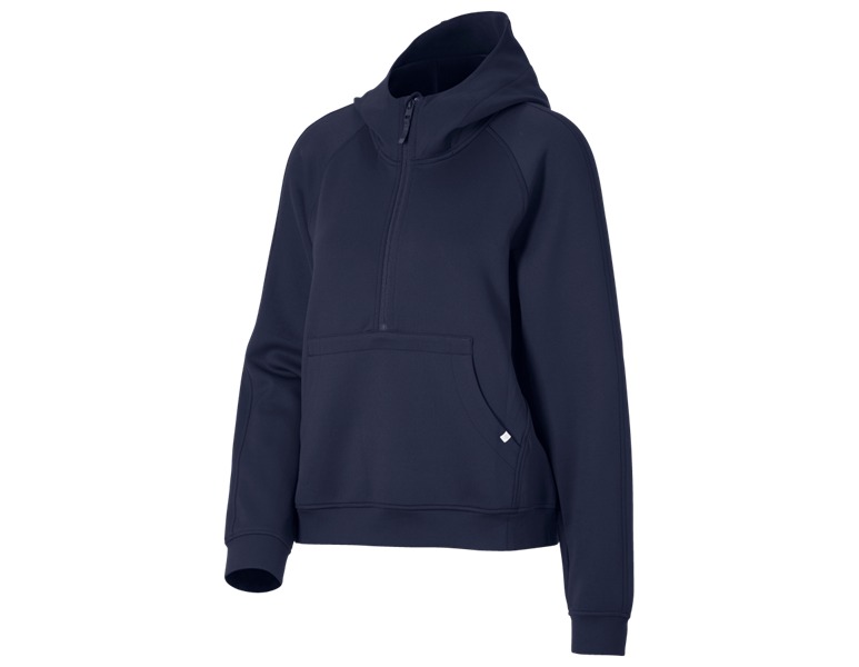 Vue principale, Pulls | Pulls camionneur, Pull à capuche modal e.s.avida, pour femmes, bleu foncé
