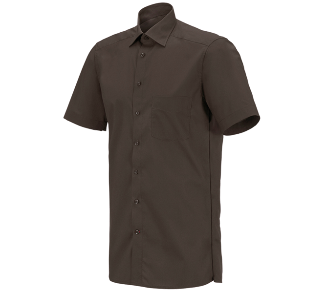 Vue principale, Basics, e.s. Chemise de service à manches courtes, marron