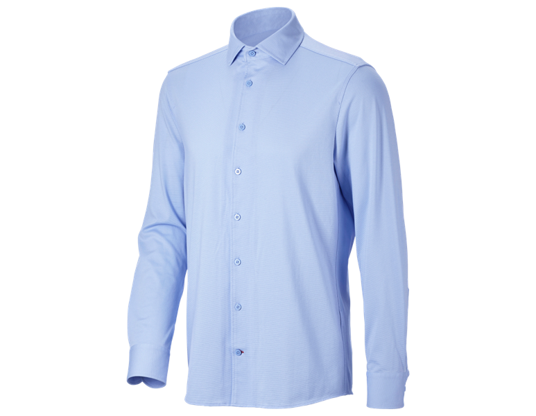 Vue principale, Vêtements, e.s. Chemise Piqué-Business, bleu glacial