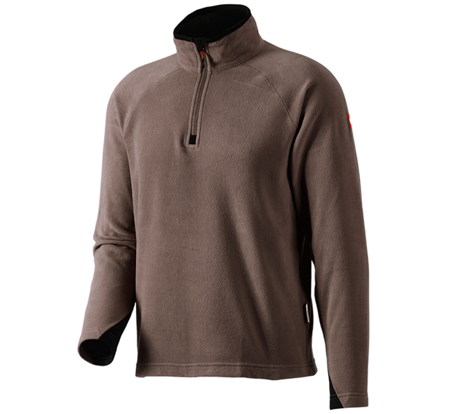 Vue principale, Menuisiers, Pull camionneur en laine polaire dryplexx® micro, marron