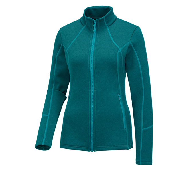 Hauptansicht, e.s. Kollektionen im Überblick, e.s. Funktions Sweatjacke melange, Damen, ozean melange