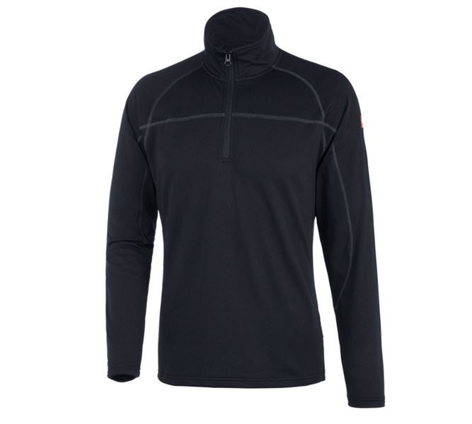 Vue principale, Pulls | Pulls camionneur, e.s. Pull camionneur clima-pro, noir