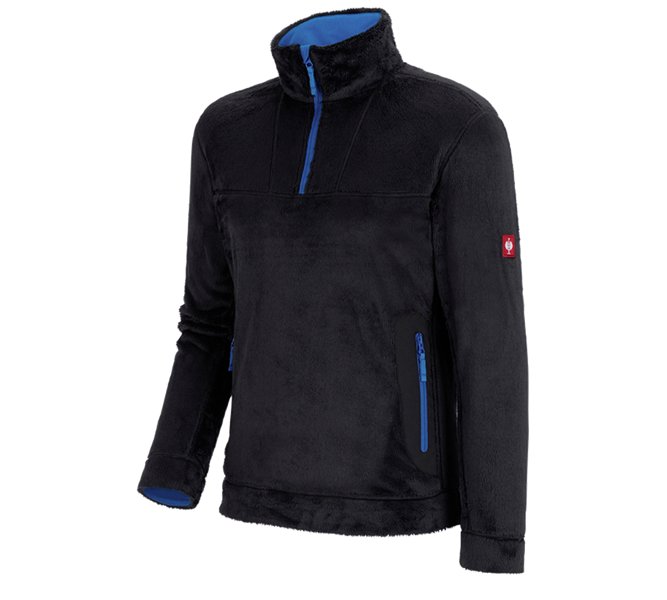 Vue principale, e.s.motion 2020, Pull camionneur Highloft e.s.motion 2020, graphite/bleu gentiane