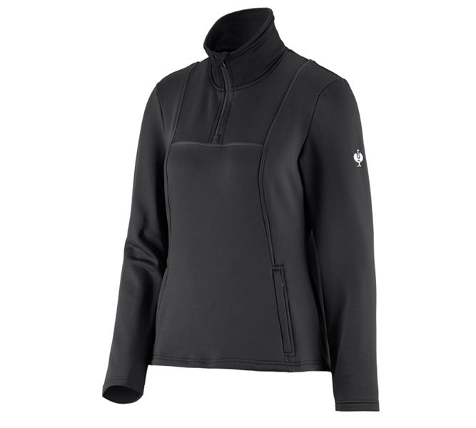 Vue principale, Pulls | Pulls camionneur, Pull de f. thermo stretch e.s.concrete, femmes, noir