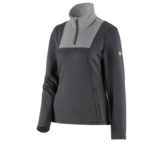 Vue principale, Femmes, Pull de f. thermo stretch e.s.concrete, femmes, anthracite/gris perle