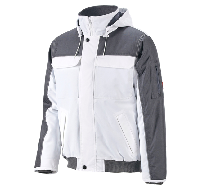 Vue principale, Vestes de travail, Blouson aviateur e.s.image, blanc/gris