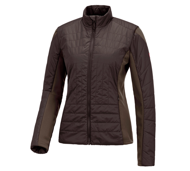 Hauptansicht, Galabau / Forst- und Landwirtschaft, e.s. Funktions Steppjacke thermo stretch, Damen, kastanie
