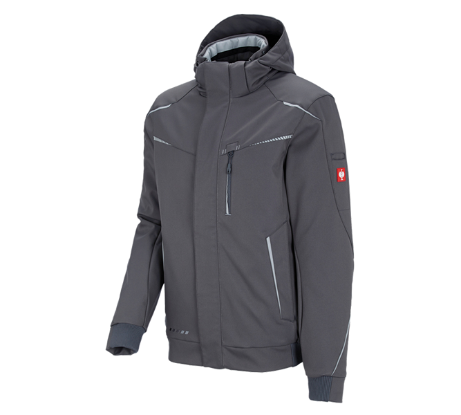 Vue principale, Vestes de travail, Veste softshell d'hiver e.s.motion 2020, hommes, anthracite/platine