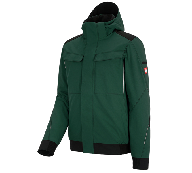 Hauptansicht, Galabau / Forst- und Landwirtschaft, Winter Funktions Jacke e.s.dynashield, grün/schwarz