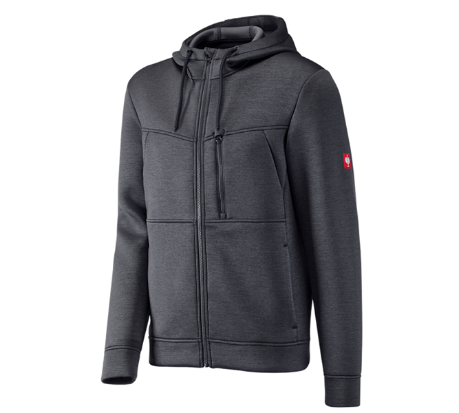 Vue principale, Vestes de travail, Veste à capuche climafoam e.s.dynashield, anthracite mélange