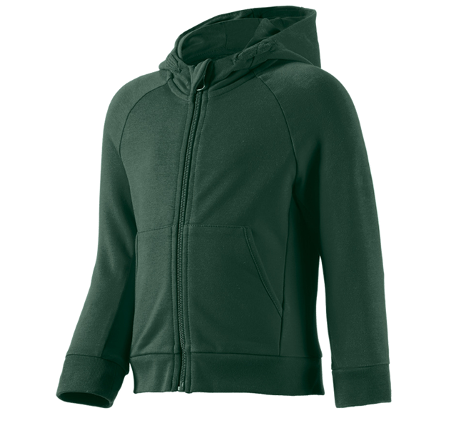 Hauptansicht, Basics, e.s. Hoody-Sweatjacke cotton stretch, Kinder, grün
