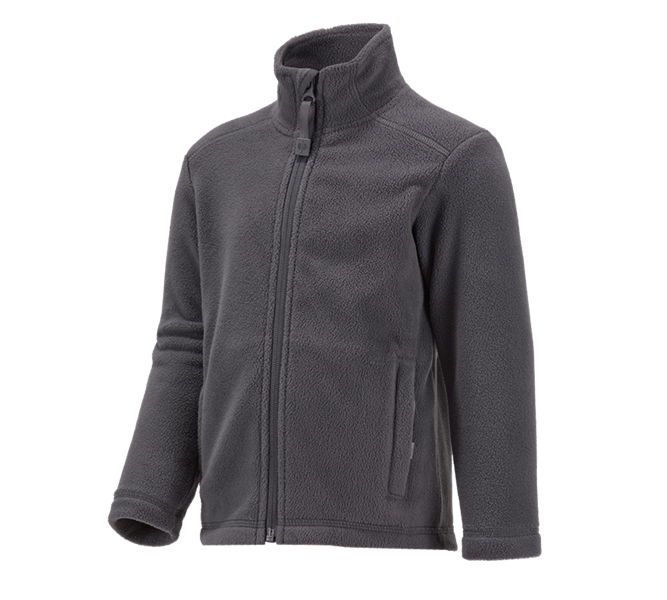 Hauptansicht, myDesign XMAS, e.s. Fleecejacke CI, Kinder, anthrazit