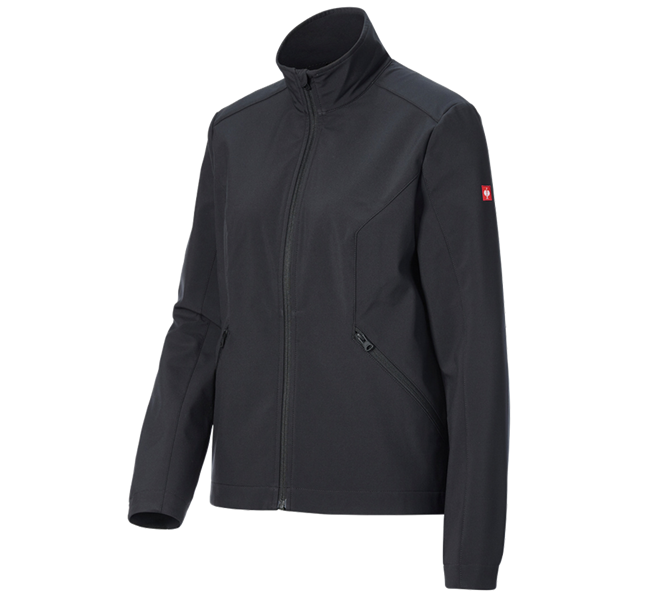 Vue principale, e.s.trail, Veste Softshell e.s.trail pure, femmes, noir