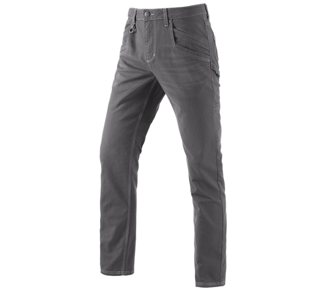 Vue principale, e.s.vintage, Pantalon à poches multiples e.s.vintage, étain