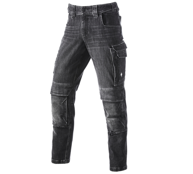 Vue principale, Aperçu des collections e.s., Jeans de travail cargo e.s.concrete, blackwashed
