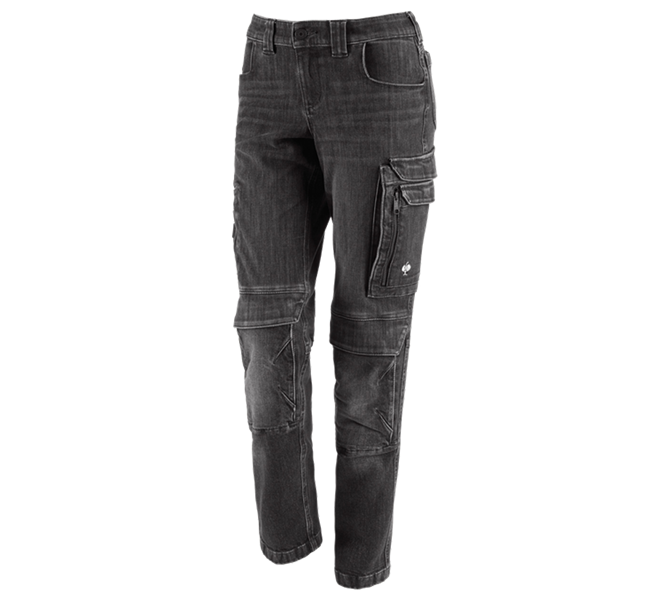 Vue principale, Jeans, Jeans de travail cargo e.s.concrete,femmes, blackwashed