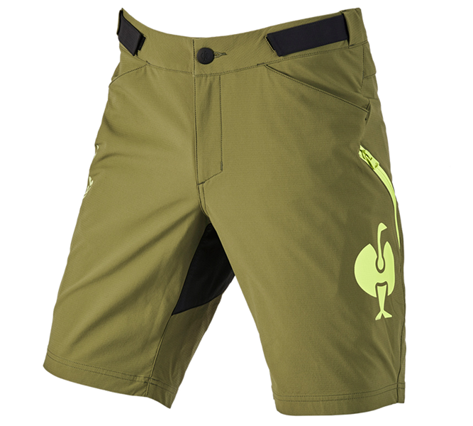 Vue principale, Vêtements, Fonctionnelle short e.s.trail, vert genévrier/vert citron