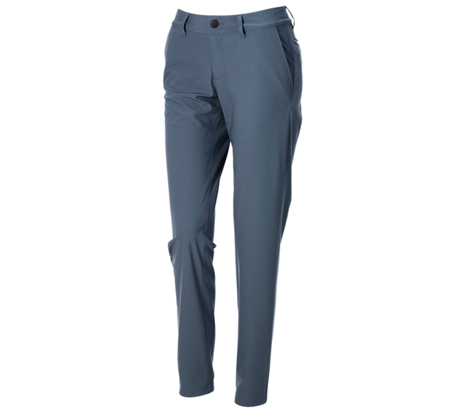 Hauptansicht, Damen, Berufshose Chino e.s.work&travel, Damen, eisenblau
