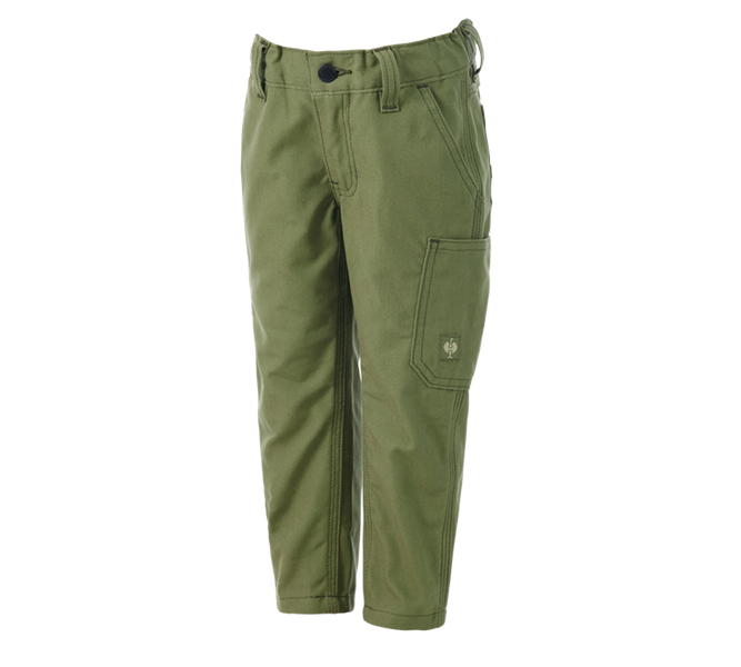 Vue principale, Vêtements, Pantalon à taille élastique e.s.iconic, enfants, vert montagne