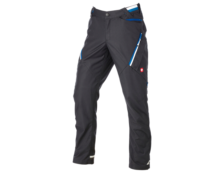 Vue principale, e.s.ambition, Pantalon à taille élastique e.s.ambition, graphite/bleu gentiane
