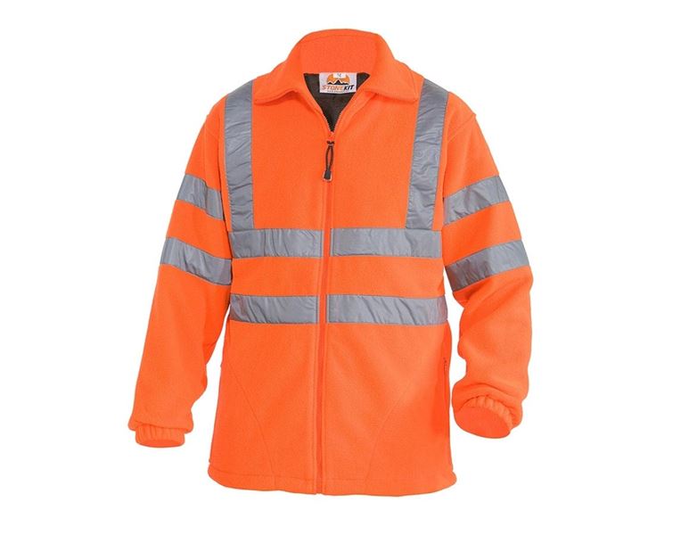 Vue principale, Vestes haute visibilité, STONEKIT Veste de signalisation laine polaire, orange fluo