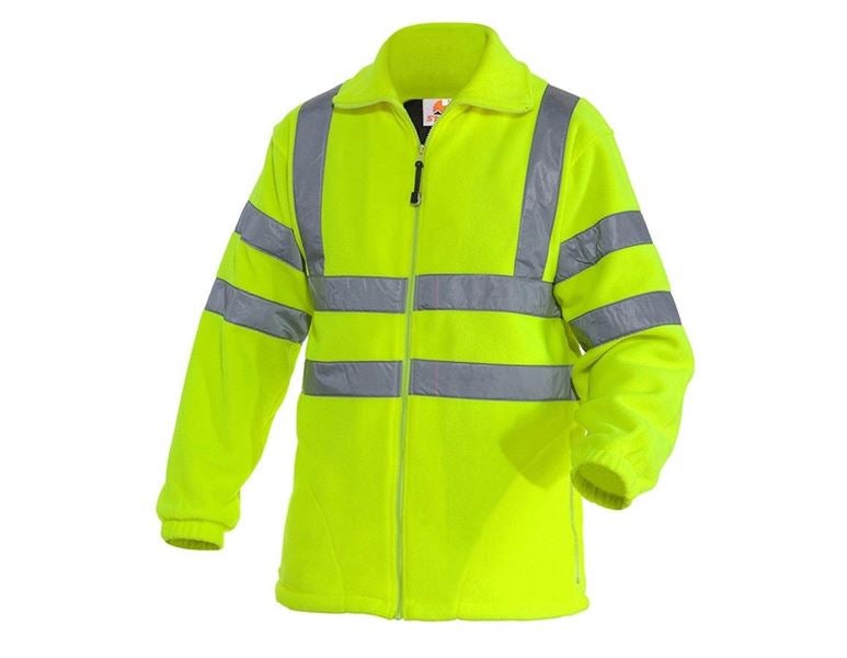 Vue principale, Vêtements haute visibilité, STONEKIT Veste de signalisation laine polaire, jaune fluo