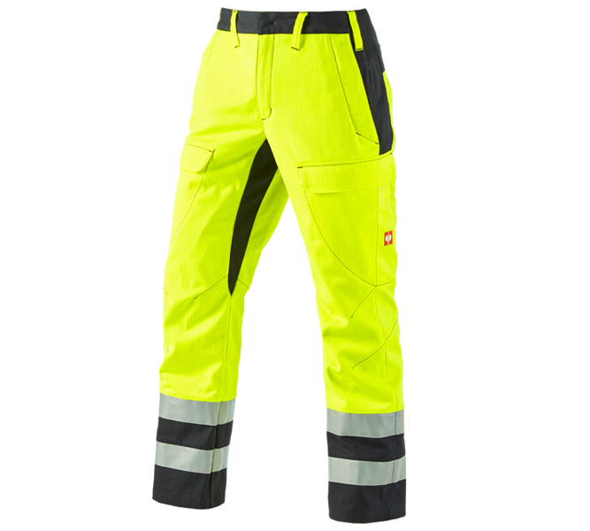 Hauptansicht, Warnschutzkleidung, e.s. Bundhose multinorm high-vis, warngelb/schwarz