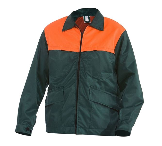 Hauptansicht, Berufsjacken, Forst-Jacke Basic, grün/orange