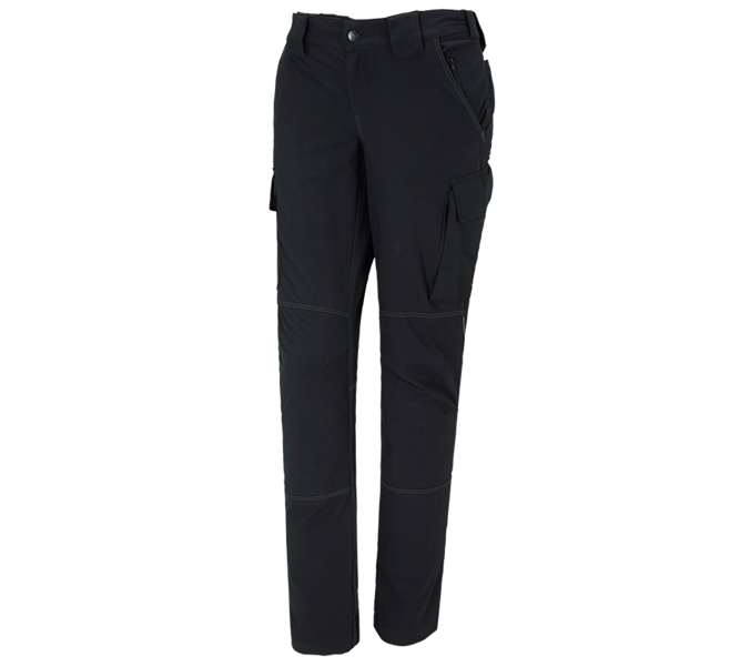 Hauptansicht, Damen, Funktions Cargohose e.s.dynashield, Damen, schwarz