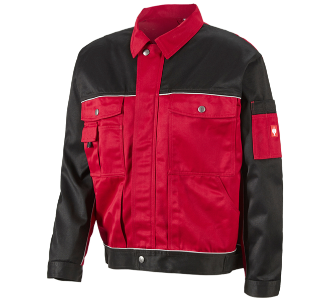 Vue principale, Hommes, Veste de travail e.s.image, rouge/noir