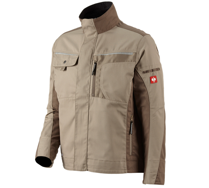 Vue principale, Vestes de travail, Veste de travail e.s.motion, glaise/tourbe