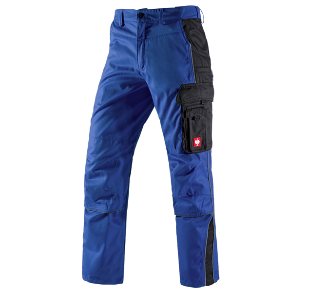 Vue principale, Installateurs / Plombier, Pantalon à taille élastique e.s.active, bleu royal/noir