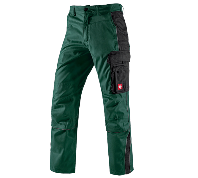 Vue principale, Horti-/ Sylvi-/ Agriculture, Pantalon à taille élastique e.s.active, vert/noir