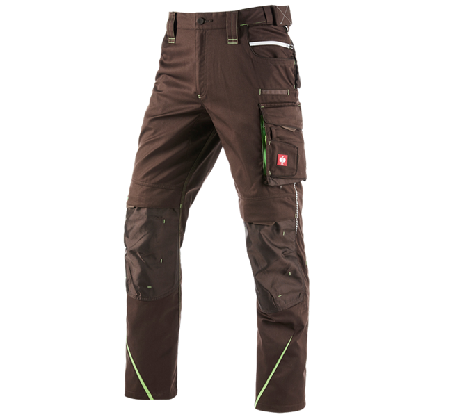 Hauptansicht, Hosen, Bundhose e.s.motion 2020 Winter, Herren, kastanie/seegrün
