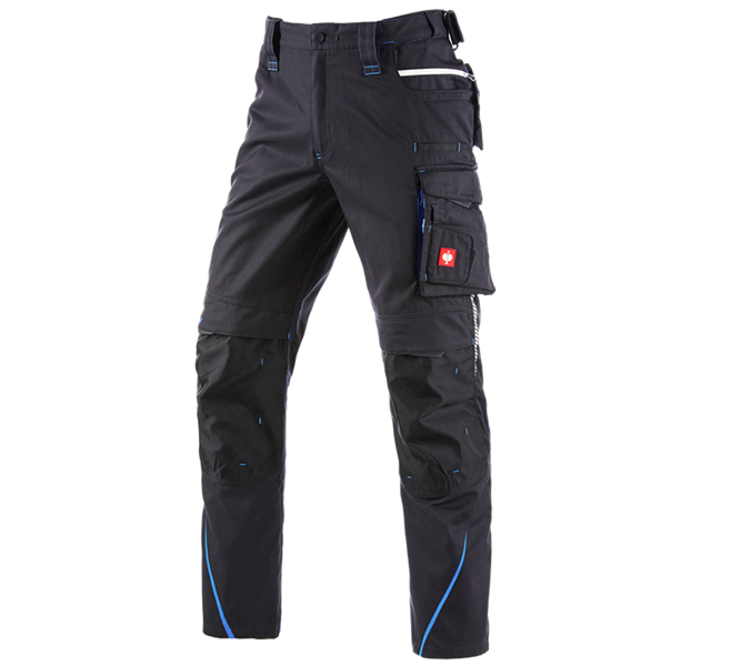Vue principale, Froid, Pantalon taille él.d’hiver e.s.motion2020, hommes, graphite/bleu gentiane