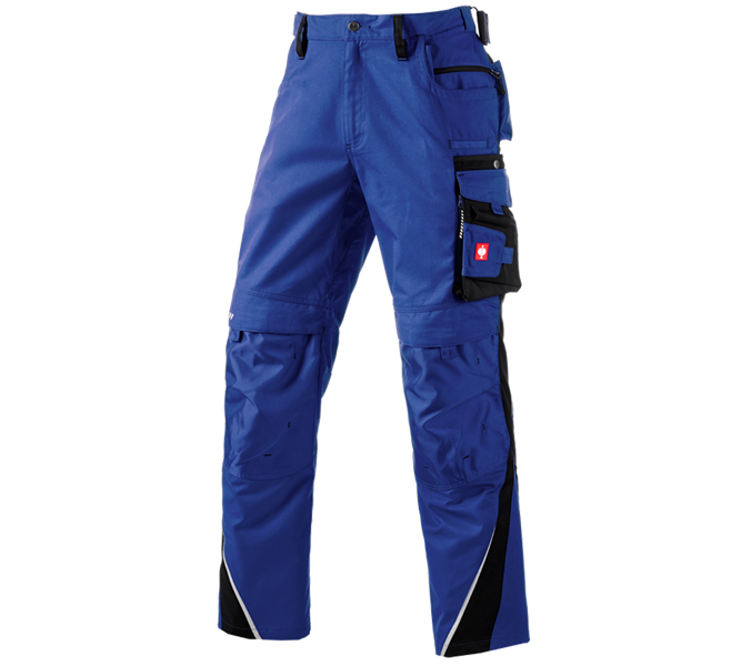 Vue principale, Installateurs / Plombier, Pantalon à taille élastique e.s.motion, bleu royal/noir