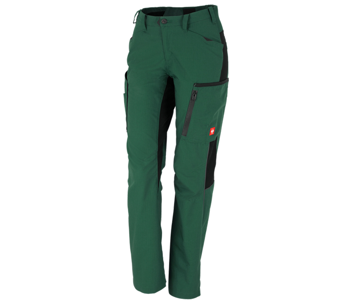 Vue principale, Horti-/ Sylvi-/ Agriculture, Pantalon à taille élastique femmes e.s.vision, vert/noir