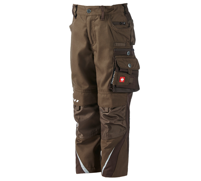 Vue principale, Pantalons d'hiver, Pantalon à tail. élas. e.s.motion d’hiver, enfants, noisette/marron