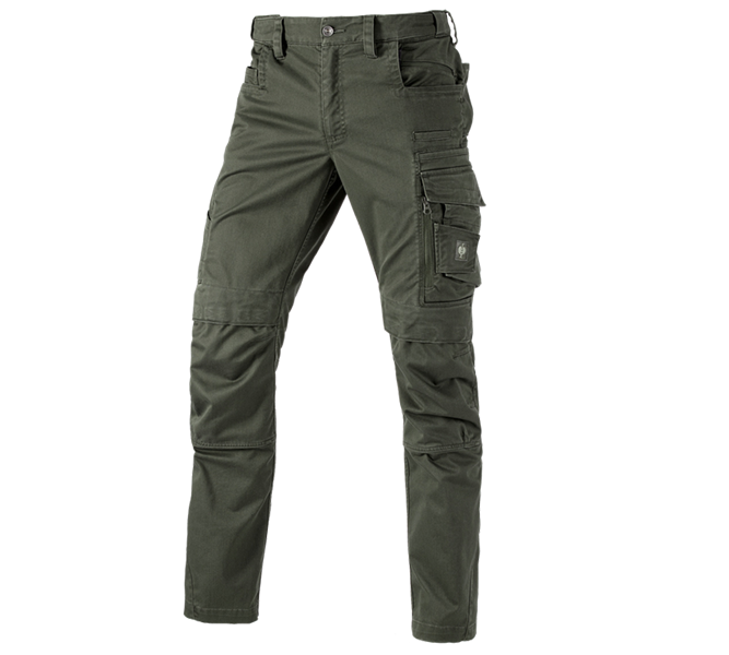 Vue principale, Horti-/ Sylvi-/ Agriculture, Pantalon à taille élastique e.s.motion ten, vert camouflage