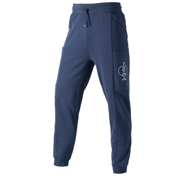 Hauptansicht, e.s.trail, Sweat Pants e.s.trail, tiefblau/weiß