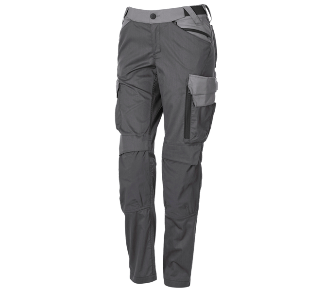 Hauptansicht, Berufshosen, Bundhose e.s.trail pure, Damen, carbongrau/basaltgrau