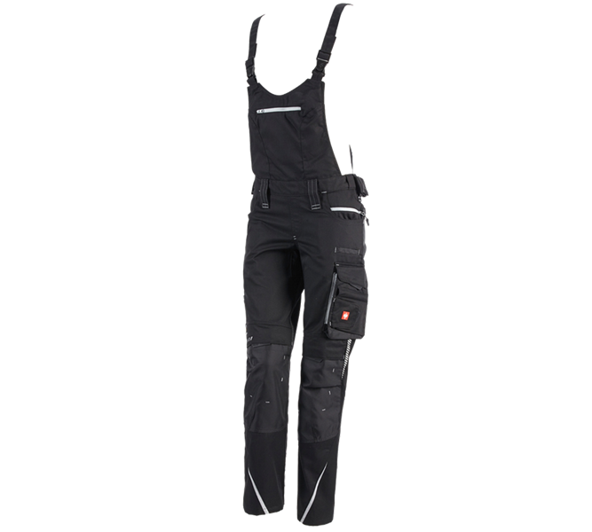 Hauptansicht, Damen, Damen Latzhose e.s.motion 2020, schwarz/platin