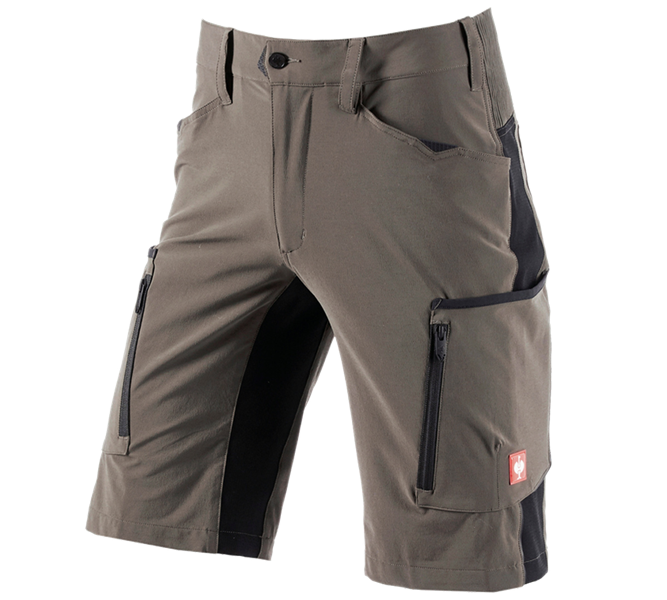 Vue principale, Shorts | Bermudas, Short e.s.vision stretch, hommes, pierre/noir