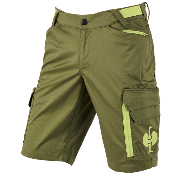 Vue principale, Shorts | Bermudas, Short e.s.trail, vert genévrier/vert citron