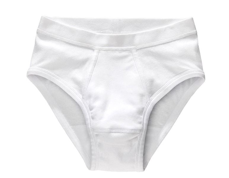 Vue principale, Vêtements, e.s. Slip maille fine classic, lot de 2, blanc