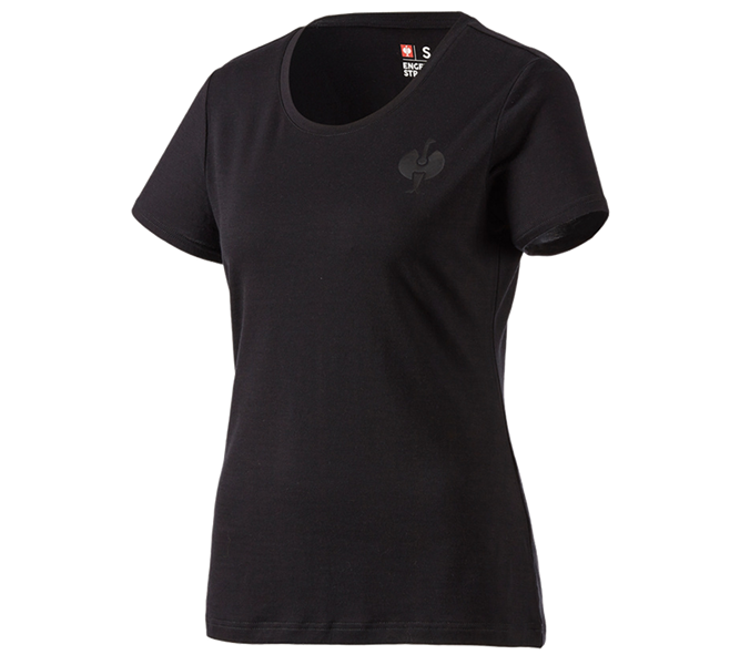 Hauptansicht, Gastro, T-Shirt Merino e.s.trail, Damen, schwarz