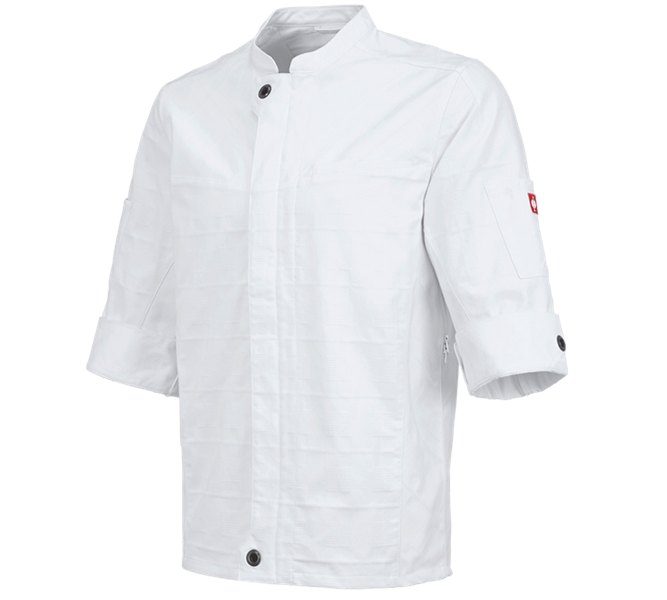 Vue principale, Vestes de cuisine, Veste travail manches courtes e.s.fusion,hommes, blanc