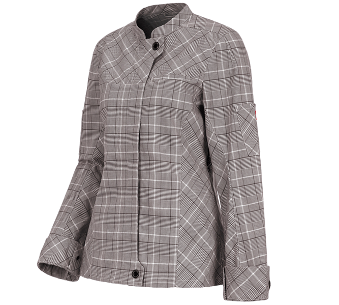Hauptansicht, Bekleidung, Berufsjacke langarm e.s.fusion, Damen, kastanie/weiß